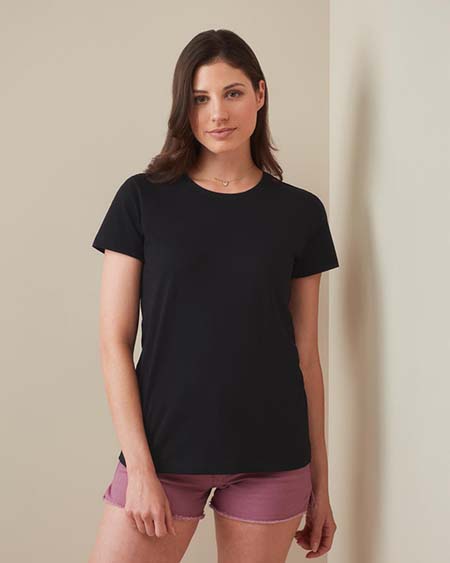 T-shirt con girocollo da donna 