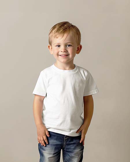 T-shirt con girocollo per bambini