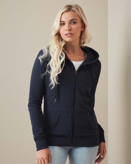 Hooded sweatjacket for women