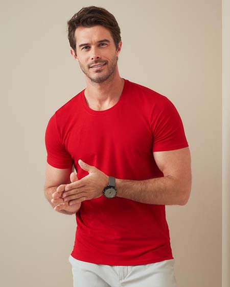 Tee-shirt col rond pour hommes